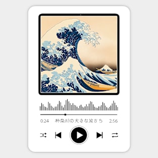 Kanagawa wave soundtrack Sticker